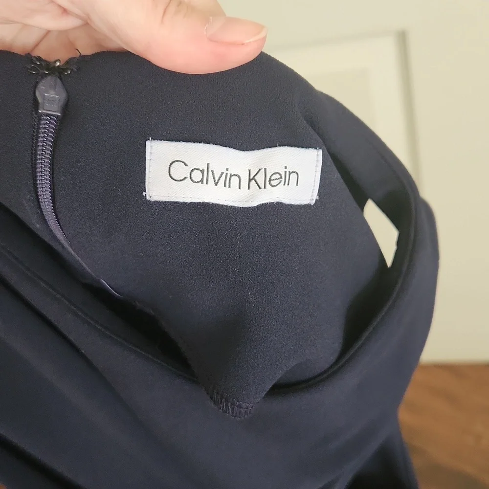 Calvin Klein Navy Blue Dress Size 14 - Picture 8 of 12